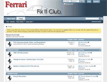 Tablet Screenshot of ferrarifixitclub.com